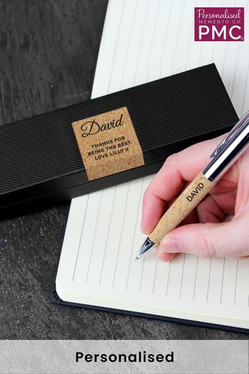 Personalised Cork Pen Set by PMC (K64297) | £20