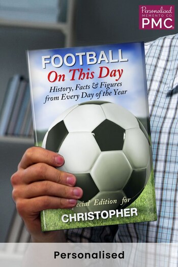 Personalised Football On This Day Book by PMC (K64309) | £20