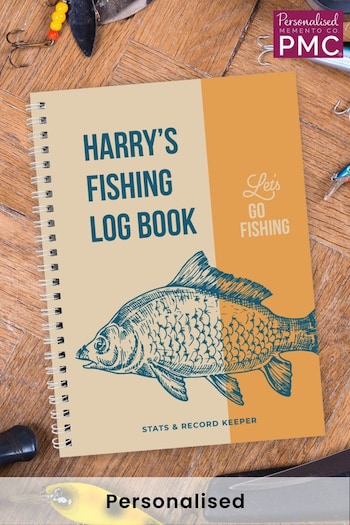 Personalised A5 Fishing Log Book by PMC (K64312) | £10