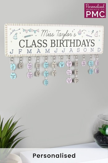 Personalised Birthday Planner Plaque with Wooden Discs by PMC (K64327) | £20
