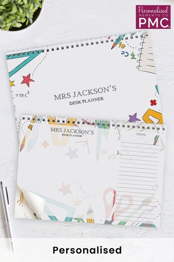 Personalised Teacher A4 Desk Planner by PMC (K64330) | £15