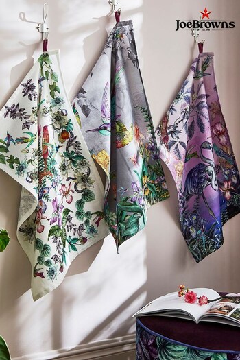 Joe Browns Cream Multi Set Of 3 Botanical Print Tea Towels (K64345) | £21