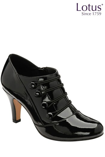 Lotus Footwear Black Patent Shoe - Boot (K64532) | £70