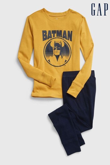 Gap Yellow DC Batman Organic Cotton Pyjama Set (K64603) | £25