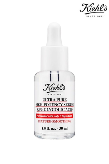 Kiehls Ultra Pure High-Potency Serum 10% Glycolic Acid (Texture-Smoothing) 30ml (K64641) | £29