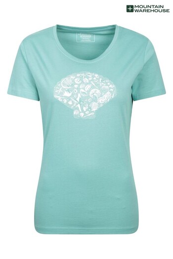 Mountain Warehouse Green Shell Womens Printed T-Shirt (K64688) | £25