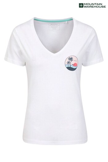 Mountain Warehouse White Palm Tree Organic T-Shirt - Womens (K64703) | £25