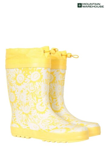 Mountain Warehouse Yellow Printed Wellies With Rain Guard - Womens (K64715) | £31