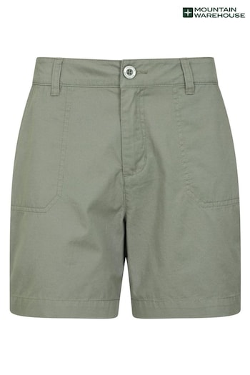 Mountain Warehouse Green Bayside 100% Organic Cotton waists Shorts (K64716) | £23