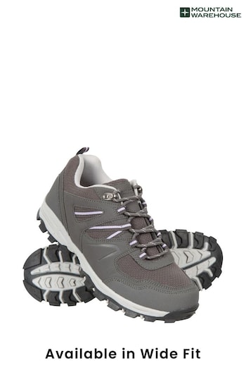 Mountain Warehouse Grey Wide FIt Mcleod unisexs Walking brown Shoes (K64736) | £40