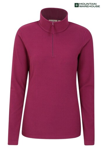 Mountain Warehouse Pink Camber Womens Half-Zip Fleece (K64749) | £26