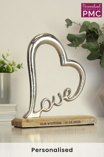 Personalised Love Heart Ornament by PMC (K65088) | £25