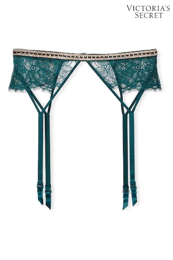 Victoria's Secret Black Ivy Green Suspenders (K65204) | £22