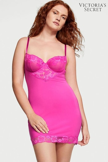Victoria's Secret Fuchsia Frenzy Pink Modal Slip Dress (K65229) | £49