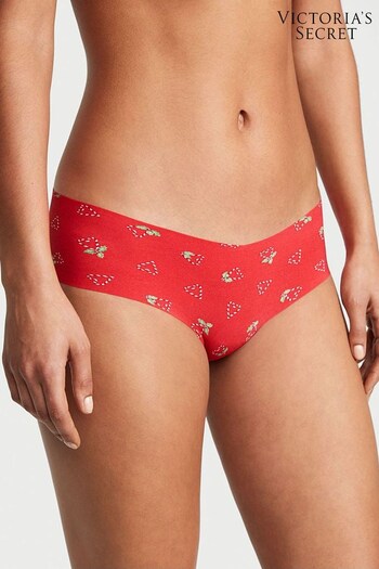 Victoria's Secret Lipstick Red Peppermint Candy Cane Hearts Smooth Cheeky Knickers (K65255) | £9