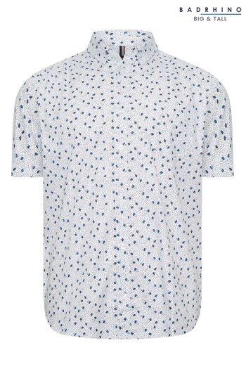 BadRhino Big & Tall White Short Sleeve Shirt (K65567) | £28