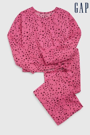 Gap Pink Print Long Sleeve Pyjamas (6-13yrs) (K65804) | £30