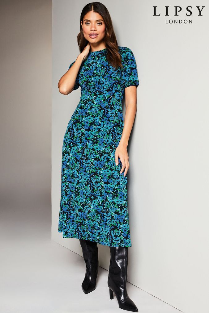 Lipsy floral bardot bodycon dress shop