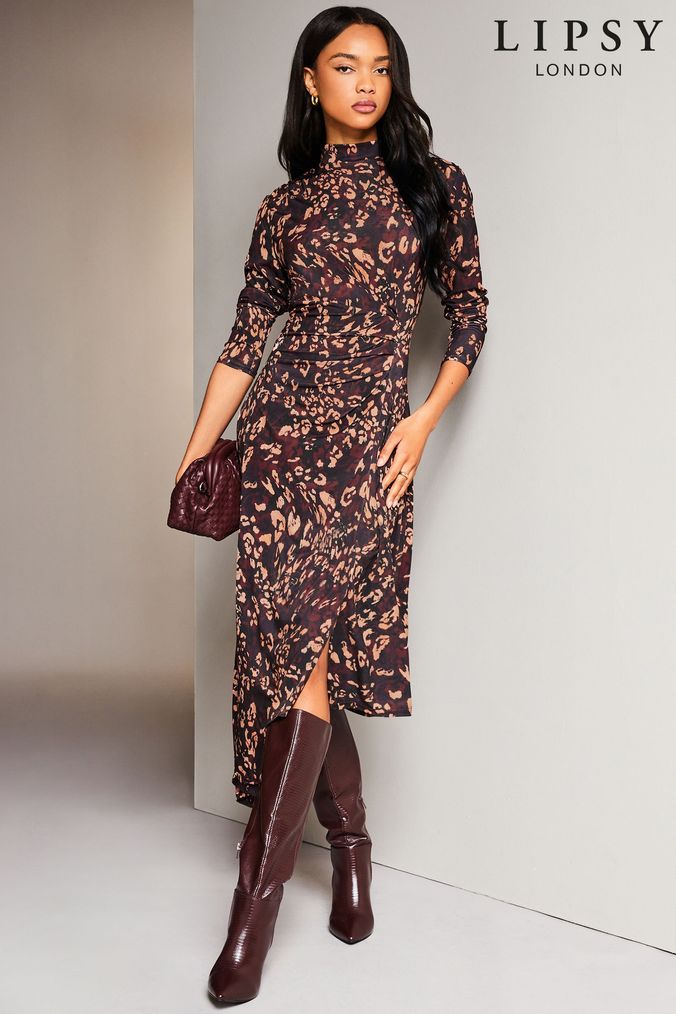 Buy Women s Lipsy Partywear Animal Print Dresses Online Next UK