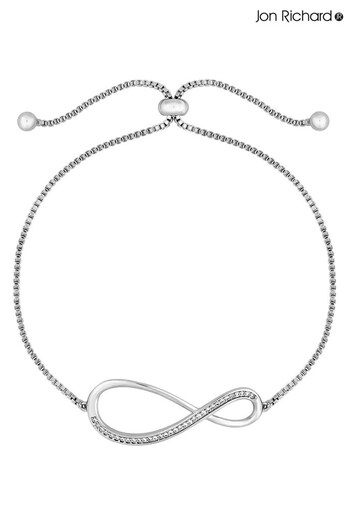 Jon Richard Silver Infinity Toggle Bracelet (K65927) | £26