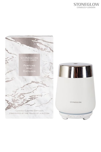 Stoneglow Luna Perfume Mist Diffuser White and Silver (K66100) | £75