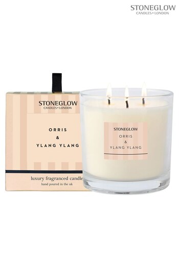Stoneglow Modern Classics Orris and Ylang Ylang 3 Wick Candle (K66107) | £50