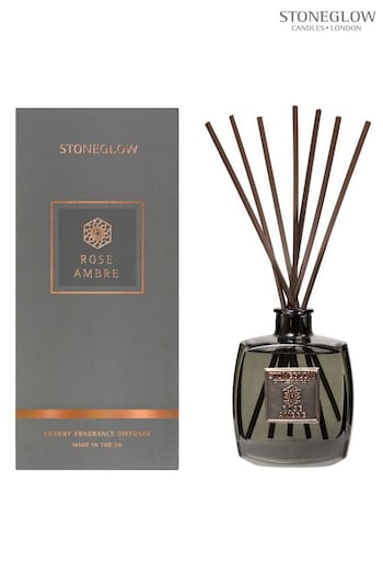 Stoneglow Clear Metallique Rose Ambre Reed Diffuser (K66114) | £42