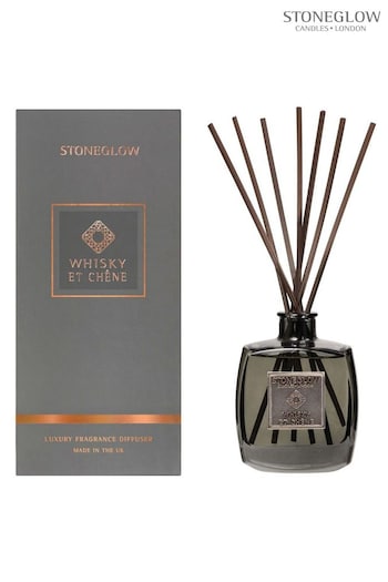 Stoneglow Clear Metallique Whisky et Chene Reed Diffuser (K66120) | £42