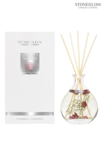 Stoneglow Clear Natures Gift  Red Rose Reed Diffuser (K66149) | £35