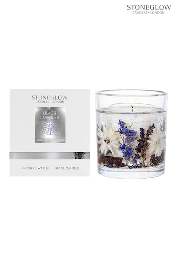 Stoneglow Natures Gift Lilac and Lavender Natural Wax Gel Candle (K66155) | £37.50