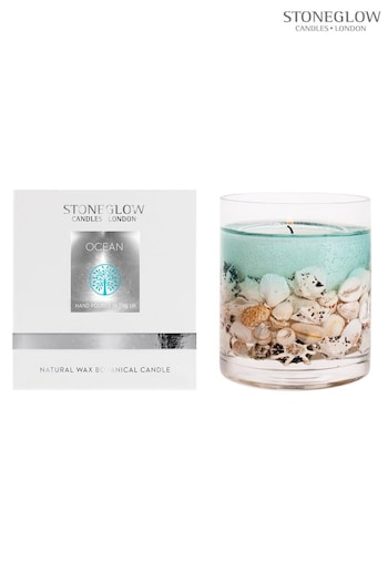 Stoneglow Clear Natures Gift Ocean Natural Wax Gel Candle (K66163) | £37.50