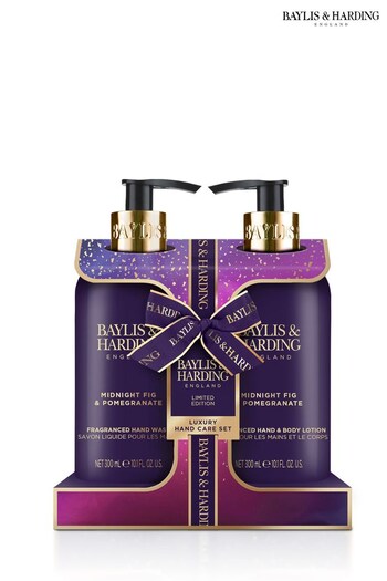 Baylis & Harding Midnight Fig and Pomegranate Luxury Hand Care Gift Set (K66263) | £9