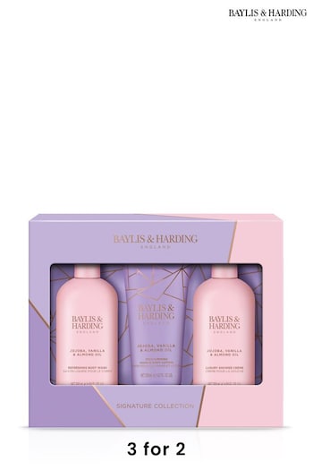 Baylis & Harding Jojoba, Vanilla and Almond Oil Luxury Bathing Essentials Gift Set (K66278) | £17