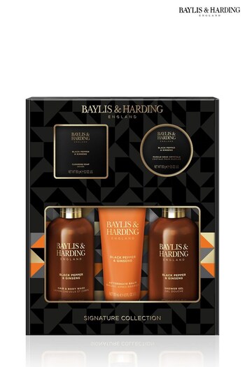Baylis & Harding Black Pepper and Ginseng Mens Perfect Grooming Pack Gift Set (K66285) | £22.50