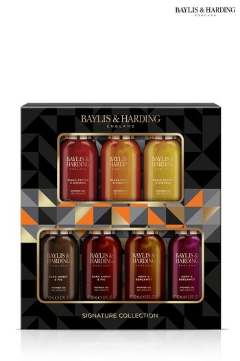 Baylis & Harding Black Pepper and Gingseng Mens Luxury 7 Days Showering Essentials Gift Set (K66289) | £15
