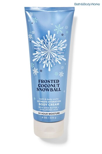 Tutus & Tulle Mesh Frosted Coconut Snowball Ultimate Hydration Body Cream 8 oz / 226 g (K66367) | £18
