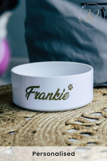 Personalised Small Dog Bowl by Ruff (K66398) | £22