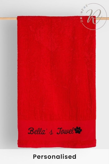 Personalised Dog Towel by Ruff (K66403) | £16