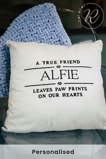 Personalised True Friend Cushion by Ruff (K66405) | £30