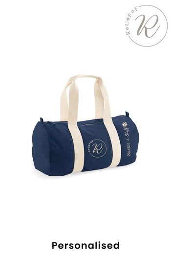 Personalised Organic Barrell Bag by RUFF (K66417) | £40