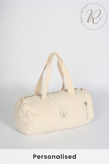 Personalised Organic Barrell Bag by RUFF (K66418) | £40