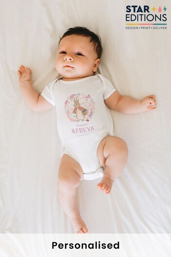 Personalised Flopsy & Me Baby Grow by Star Editions (K66600) | £17.99
