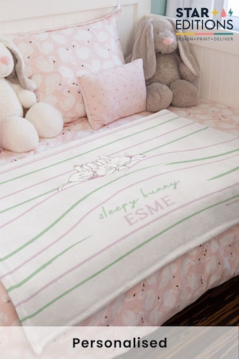Personalised Sleepy Bunny Blanket by Star Editions (K66624) | £16.99