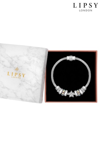 Lipsy Jewellery Silver Magnetic Celestial Charm Bracelet - Gift Boxed (K66690) | £25
