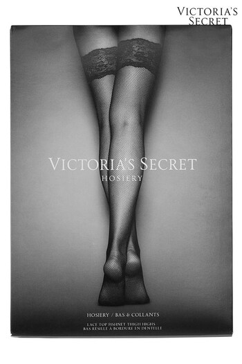 Victoria's Secret Blue Oar Lace Lace Top Fishnet Stockings (K66745) | £25