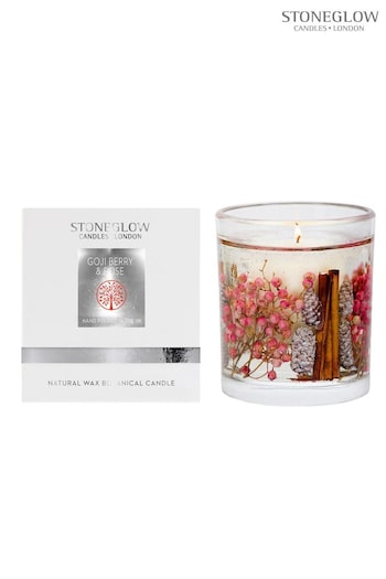 Stoneglow Clear Natures Gift Goji Berry and Rose Natural Wax Gel Candle (K66860) | £37.50