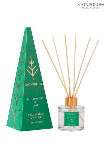 Stoneglow Clear Seasonal Collection Eucalyptus and Lime Reed Diffuser (K66864) | £23