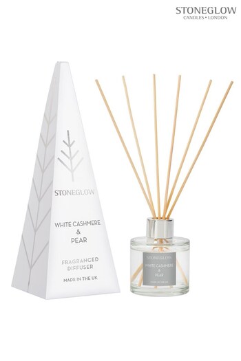 Stoneglow Clear White Cashmere and Pear Reed Diffuser (K66868) | £23