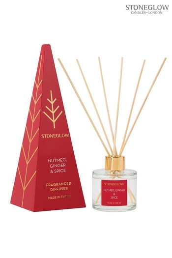 Stoneglow Clear Seasonal Collection Nutmeg Ginger and Spice Reed Diffuser (K66872) | £23