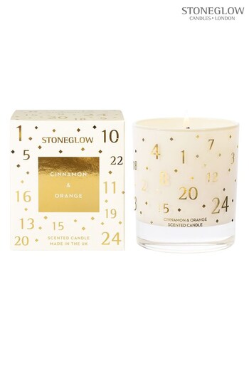 Stoneglow Clear Seasonal Collection Cinnamon and Orange Advent Calendar Candle (K66876) | £27
